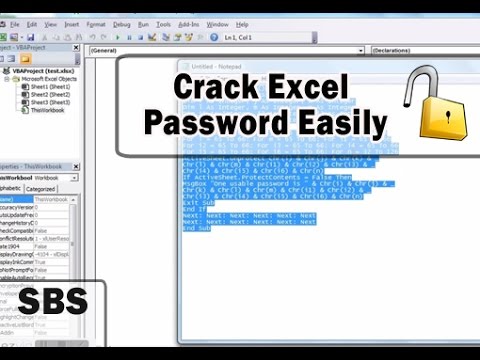 crack excel macro password